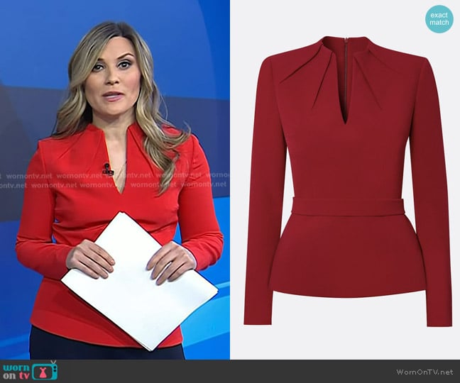 Safiyaa Blanca Top worn by Erin McLaughlin on Today
