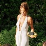 Salley’s plunging maxi dress on Southern Charm