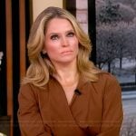 Sara’s brown wrap dress on The View