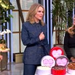 Sara’s denim belted jacket on The View