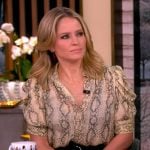 Sara's snake skin print top on The View