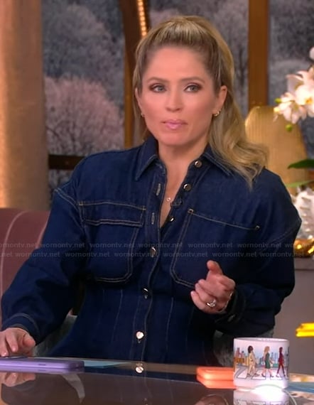 Sara’s denim shirtdress on The View