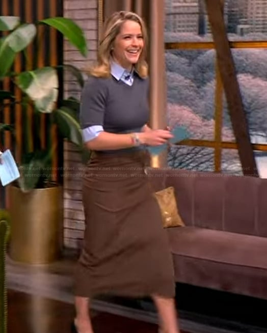 Sara’s mixed media dress on The View