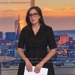 Savannah’s black short sleeve mini dress on NBC News Daily