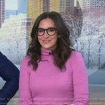 Savannah’s pink turtleneck top on Today