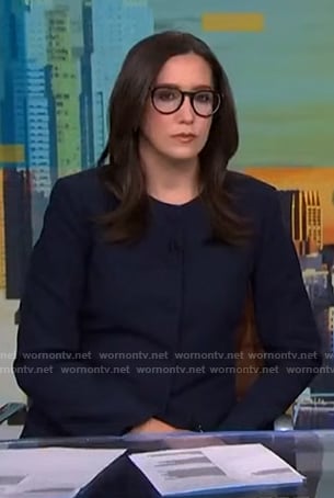 Savannah’s navy jacket on NBC News Daily