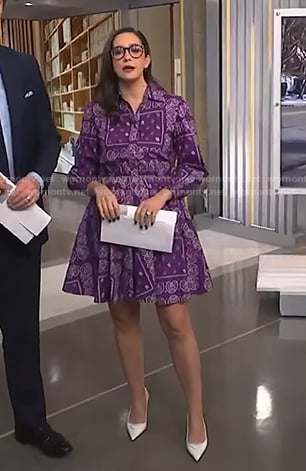 Savannah’s white slingback leather pumps on NBC News Daily