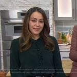 Kat Ashmore’s green scalloped blouse on Today