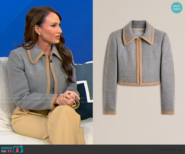 Scanlan Theodore Grey Beige Jacket worn by Molly Bloom on Tamron Hall Show