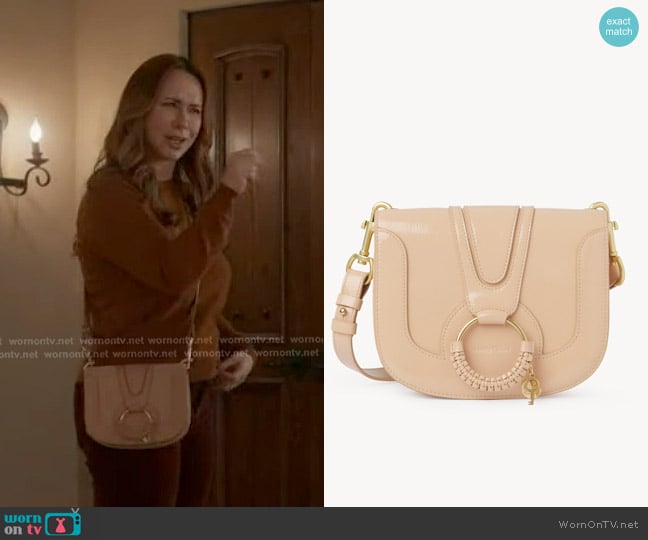 See by Chloe Hana Leather Shoulder Bag worn by Maddie Kendall (Jennifer Love Hewitt) on 9-1-1