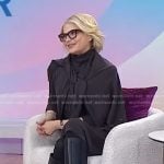 Selma Blair’s brown turtlneck dress and cardigan on Today