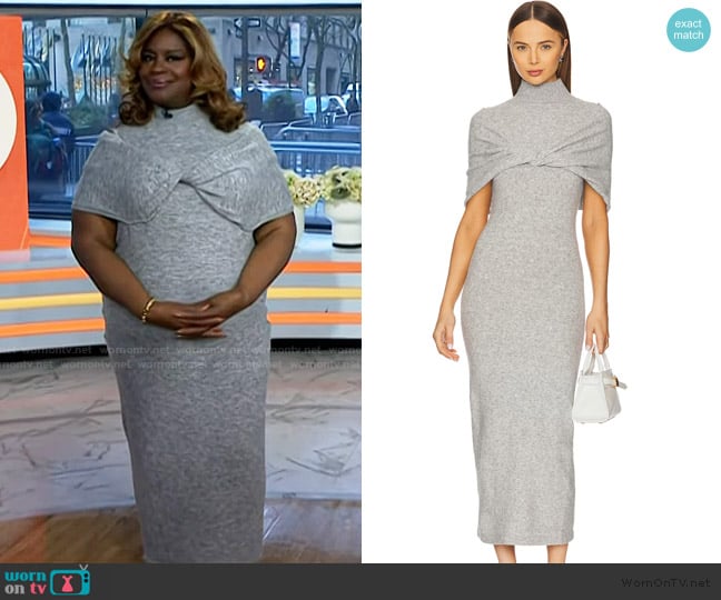 Retta’s gray sweater dress on Today