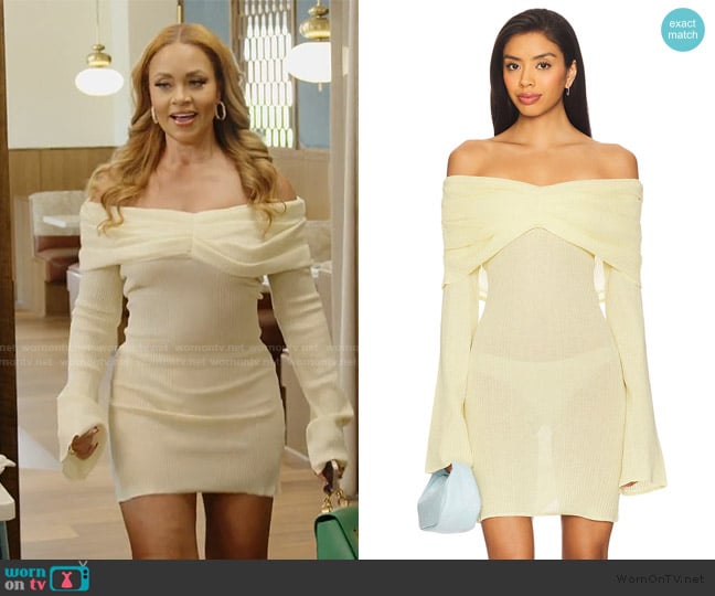 Seroya Xen Knit Mini Dress worn by Gizelle Bryant on The Real Housewives of Potomac