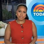 Sheinelle’s red vest and pants on Today
