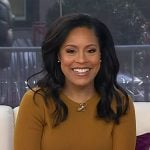 Sheinelle’s mustard ribbed sweater on Today