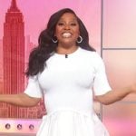 Sherri’s white mixed media mini dress on Sherri