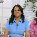 Laura’s blue collared short sleeve dress on Today