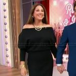 Daisy Fuentes’s black off shoulder sweater dress on Sherri