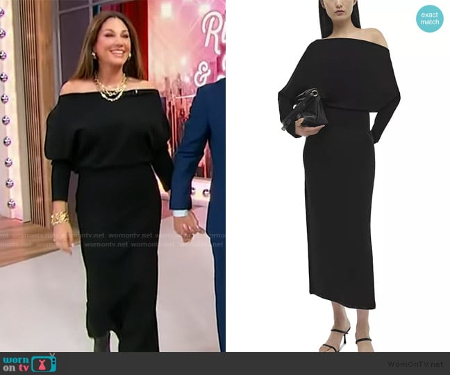 Simkhai Janese Off Shoulder Midi Dress worn by Daisy Fuentes on Sherri