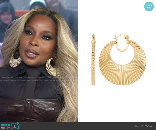 Simone I. Smith Sister Love Sun Goddess Hoops - Large