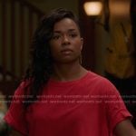 Simone'e red tee on Greys Anatomy