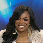 Kandi Burruss’s gold wavy earrings on Today