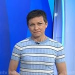 Stephanie's blue stripe tee on Today