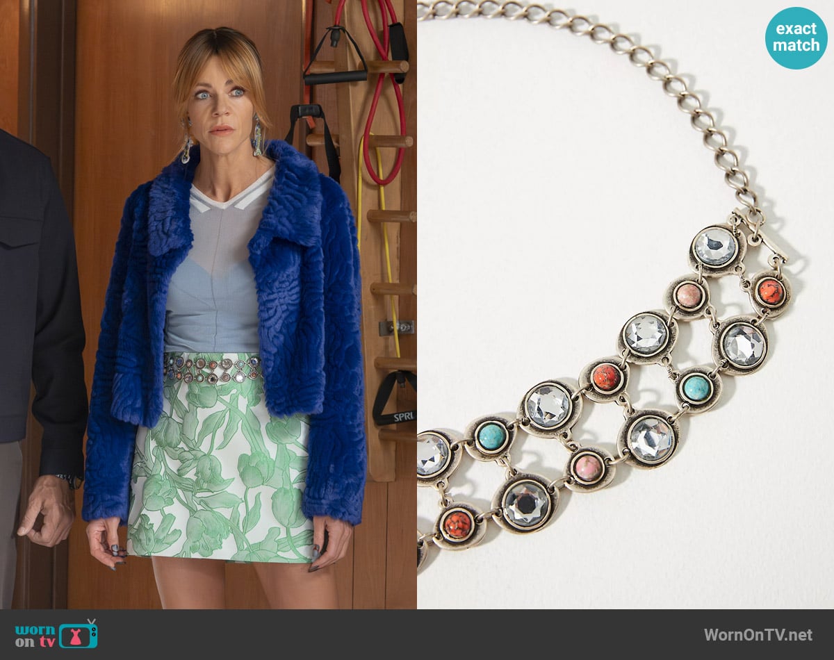 Streets Ahead Gem Chain Belt worn by Morgan Gillory (Kaitlin Olson) on High Potential