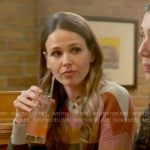 Novak’s striped sweater on Chicago Fire