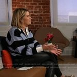 Jenna’s grey studded suede clogs on Today