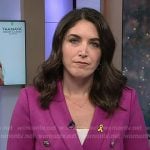 Liz’s purple suede blazer on Today