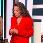 Sunny’s red blazer and vest on The View