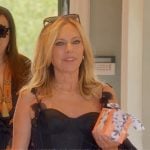 Sutton’s black corset midi dress on The Real Housewives of Beverly Hills