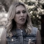 Sutton’s sleeveless denim jacket on The Real Housewives of Beverly Hills