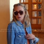 Sutton’s square sunglasses on The Real Housewives of Beverly Hills