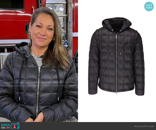 Taion Extra Heat Hooded Down Coat worn by Ginger Zee on Good Morning America