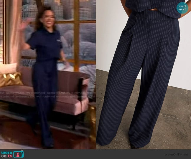 Tanya Taylor Adler Pant worn by Sunny Hostin on The View