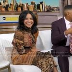 Dr. Tara Narula’s animal print sheath dress on Good Morning America