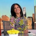 Dr. Tara Narula’s floral print mesh dress on Good Morning America