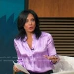 Dr. Tara Narula's lilac blouse on Good Morning America