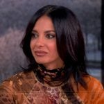 Dr Tara Narula’s printed mesh dress on The View