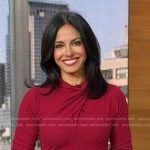 Dr. Tara Narula’s red cross front dress on Good Morning America