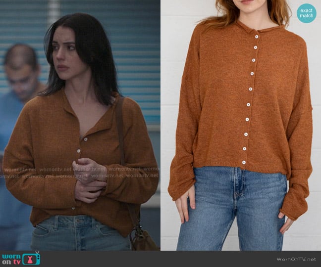 Jules’s orange cardigan on Greys Anatomy