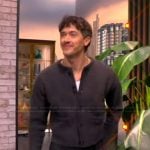 Tom Blyth’s gray cardigan on The View
