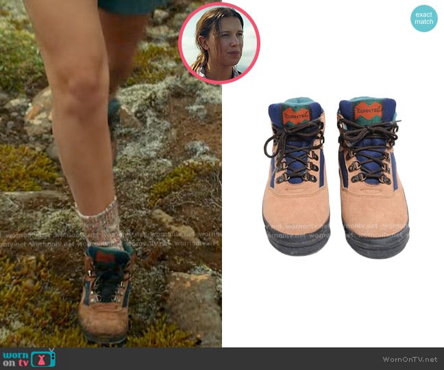 Turntec Vintage Suede Hiking Boots worn by Eleven (Millie Bobby Brown) on Stranger Things