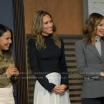 Rhiannon’s two tone maxi dress on Good Morning America