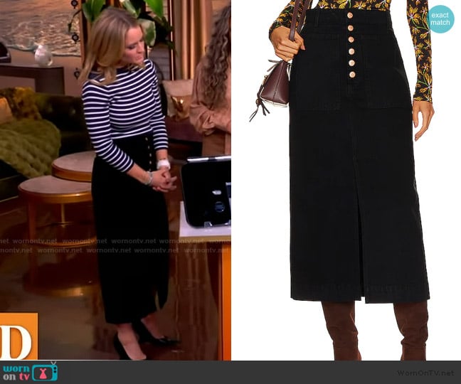 Ulla Johnson Bea Skirt worn by Sara Haines on The View