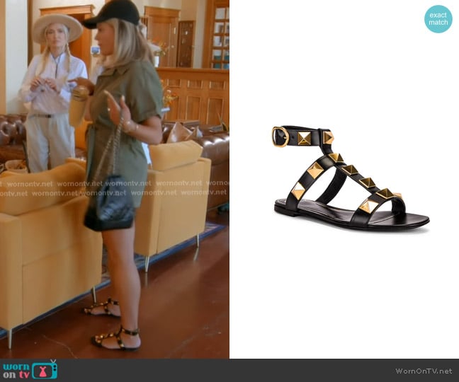 Valentino Garavani Roman Stud Sandals worn by Amanda Frances on The Real Housewives of Beverly Hills