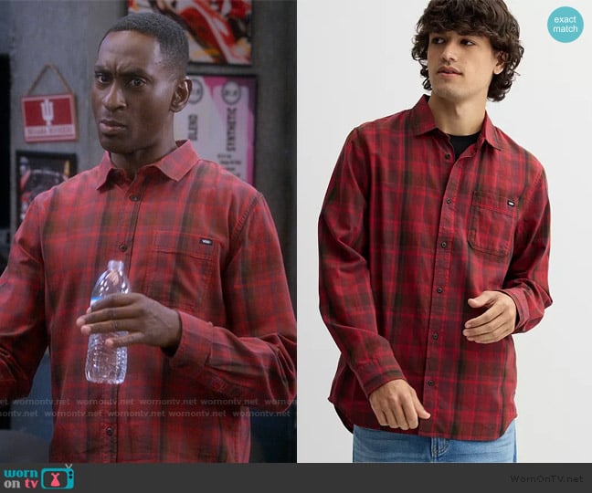 Vans Long Sleeve Button Front Shirt worn by Tony (Michel Estime) on The Upshaws