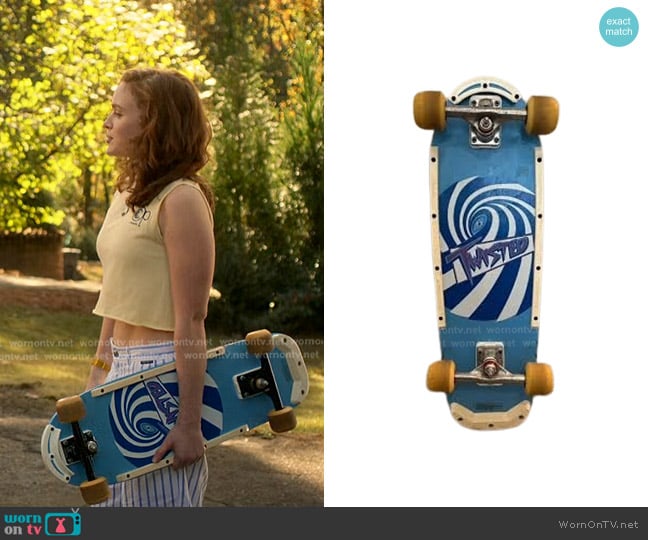 Variflex Vintage Twisted Skateboard worn by Max (Sadie Sink) on Stranger Things